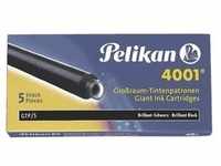 Pelikan 310615, Tintenpatronen "4001 " (5 Stück) schwarz, Pelikan