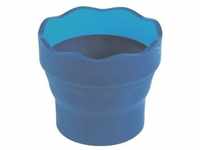 Wasserbecher »Clic & Go« blau, Faber-Castell, 10x10x10 cm