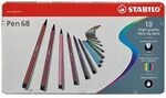 Stabilo Filzstifte &raquo;Pen 68&laquo; Metalletui (10 St&uuml;ck)