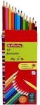 Herlitz 12er-Pack Holz-Buntstifte braun