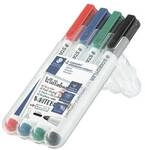 Staedtler 4er-Pack Whiteboard-Marker &raquo;Lumocolor compact&laquo; 4 Farben schwarz