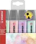 Stabilo 70/4-2, Stabilo 4er-Pack Textmarker "BOSS Original" Pastell gr&uuml;n