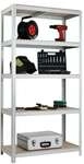 SZ Metall Schwerlastregal &raquo;Multitasker&laquo; 45 x 180 cm grau, 90x180x45 cm