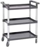 Bartscher Servierwagen &raquo;TS Adjutant&laquo; grau, 83x94x41.5 cm