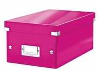 Aufbewahrungsbox für DVD »Click & Store 6042« pink, Leitz, 20.6x14.7x35.2 cm