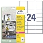 Avery Zweckform Wetterfeste Folien-Etiketten wei&szlig; 70 x 37 mm &raquo; L4718-20&laquo; wei&szlig;