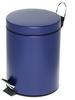 Mülleimer 5 Liter mit Trittmechanik blau, Alco, 20.5x28.5 cm