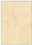Sigel Marmorpapier - 25 Blatt - 200g/m&sup2; beige, 21x29.7 cm