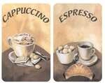 Wenko 2er-Set Herdabdeckplatte Universal &raquo;Kaffee&laquo; braun, 30x52 cm