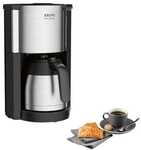 Krups Thermo-Filterkaffeemaschine &raquo;Pro Aroma&laquo; 1.25 L silber, 28.8x36.2x21.7 cm