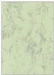 Sigel Marmorpapier - 50 Blatt - 200g/m&sup2; gr&uuml;n, 21x29.7 cm
