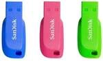 SanDisk USB-Stick &raquo;Cruzer Blade&laquo; 32 GB 3 St&uuml;ck blau, 1.8x0.74x4.2 cm
