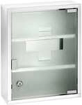 Wenko Medikamentenschrank Edelstahl 30 x 40 cm, gl&auml;nzend silber
