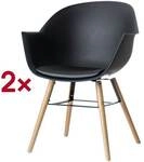meet 2er-Set Besucherstuhl &raquo;Wiseman&laquo; schwarz, 45 cm