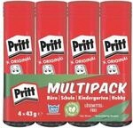 Pritt 4er-Multipack Klebestift &raquo;Stick&laquo; 43 g braun