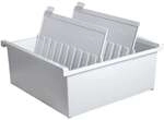 HAN Karteikasten DIN A4 f&uuml;r 1300 Karteikarten grau, 32.5x14x34.7 cm