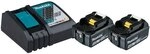 makita Werkzeugakkus mit Schnellladeger&auml;t &raquo;Power Source Kit&laquo; 18,0 V 2 St&uuml;ck