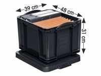 Ablagebox 35 Liter (blickdicht) schwarz, Really Useful Box, 48x31x39 cm