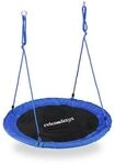 relaxdays Nestschaukel &Oslash; 110 cm blau