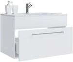 VCM Morgenthaler Waschtisch &raquo;Badinos&laquo; mit 1 Schub 60 cm inkl. Waschbecken wei&szlig;,