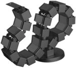 Digitus Kabeldurchf&uuml;hrung 130 cm schwarz schwarz