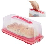 relaxdays Kuchenbox eckig rot