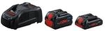 BOSCH Werkzeugakku mit Ladeger&auml;t Starter Set 18V