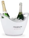 relaxdays Getr&auml;nkek&uuml;hler wei&szlig; 6 Liter mit Aufdruck wei&szlig;