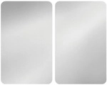 Wenko 2er-Set Herdabdeckplatte Universal &raquo;Silber&laquo; silber, 30x52 cm