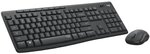 Logitech Tastatur-Maus-Set (kabellos) &raquo;MK295 Silent Wireless Combo&laquo; graphit grau