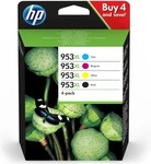 HP Tintenpatronen-Set "3HZ52AE" HP 953XL schwarz 2000 Seiten 4 Patronen