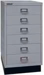Bisley Schubladenschrank &raquo;MultiDrawer&laquo; A3, einbahnig, 6 Sch&uuml;be, mit Sockel...