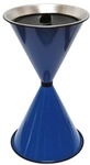 SZ Metall Stand-Aschenbecher &raquo;spitze Kegel&laquo; blau, 40x71 cm