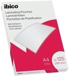 Ibico Laminierfolien A4 100 St&uuml;ck 125 mic gl&auml;nzend selbstklebend transparent,
