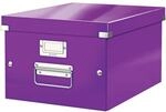 Leitz Ablagebox WOW 6044 &raquo;Click & Store&laquo; mittel violett, 28.1x20x36.9 cm
