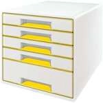 Leitz Schubladenbox &raquo;WOW Cube 5214&laquo; gelb, 28.7x27x36.3 cm