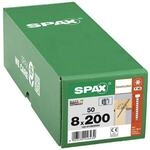 SPAX Holzbauschrauben T40 Zylinderkopf WIROX 8 x 200 mm 50 St&uuml;ck