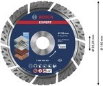 BOSCH Diamant-Trennscheibe &raquo;EXPERT MultiMaterial&laquo; 15 cm grau