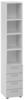 Schubladenregal »Z-Line« 4 Schübe 4 Fächer grau, HAMMERBACHER, 40x215.6x42 cm