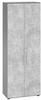 Aktenschrank »Z-Line« 80 cm breit 6 OH grau, HAMMERBACHER, 80x215.6x42 cm