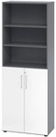 HAMMERBACHER Kombischrank &raquo;Z-Line&laquo; 80 cm breit 6 OH grau, 80x215.6x42 cm
