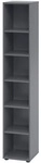 HAMMERBACHER Aktenregal &raquo;Z-Line&laquo; 40 cm schmal 6 OH grau, 40x215.6x40 cm