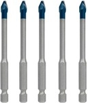BOSCH 5-tlg. HEX-9 HardCeramic Dachziegel-Bohrer-Set 6 mm wei&szlig;