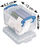 Really Useful Box Ablagebox 0,3 Liter transparent, 12x6.5x8.5 cm