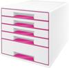 Schubladenbox »WOW Cube 5214« pink, Leitz, 28.7x27x36.3 cm