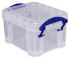 Ablagebox 0,14 Liter transparent, Really Useful Box, 9x5.5x6.5 cm