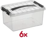 sunware Ablagebox &raquo;the q-line&laquo; 6 Liter H6160102 transparent, 20x14x30 cm