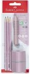Faber-Castell (Schule) Bleistift-Set &raquo;GRIP 2001&laquo; B rose shadows 5-tlg. rosa