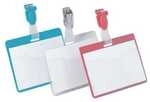 Durable Farbige Namensschilder 90x60 mm transparent, 9x6 cm