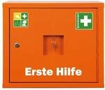 ALUDERM Verbandschrank &raquo;JUNIORSAFE Norm orange&laquo; mit F&uuml;llung orange, 49x42x20 cm